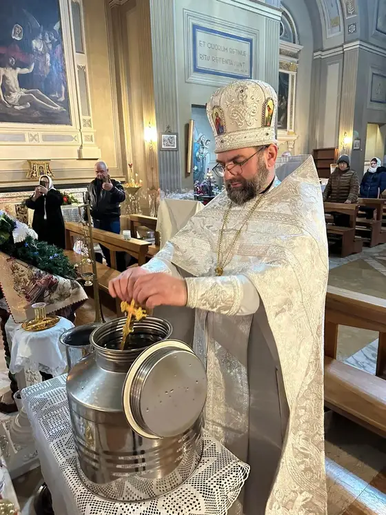 Serviciul liturgic de Botezul Domnului