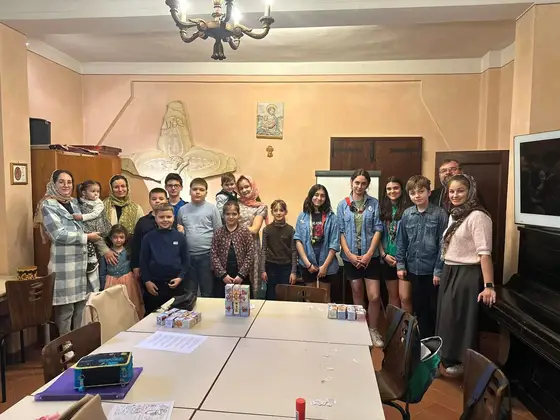 Imagini de la școala de cateheză